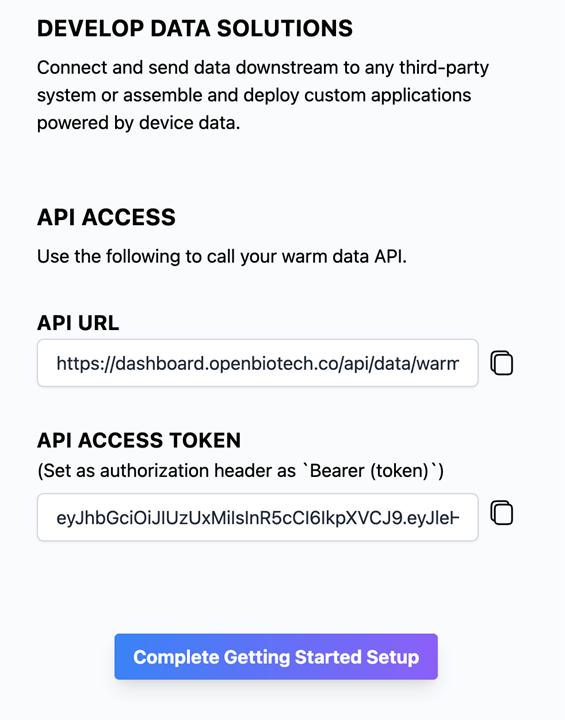 Biotech API Access