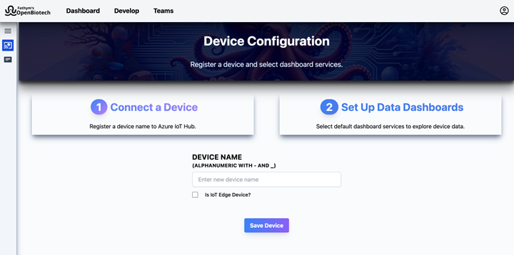 Biotech Connect Devices Step 1