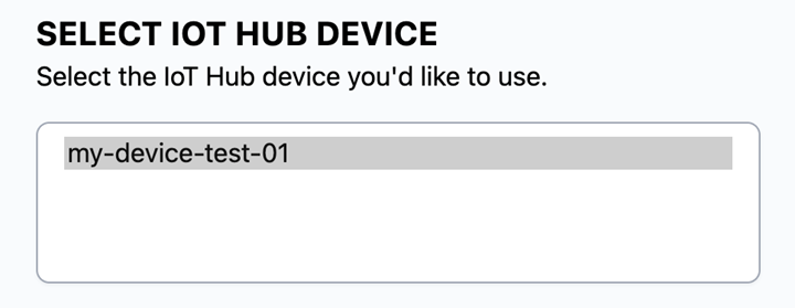 Biotech IoT Hub Device List