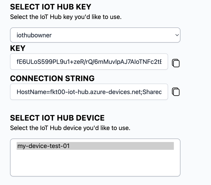 Biotech IoT Hub Keys