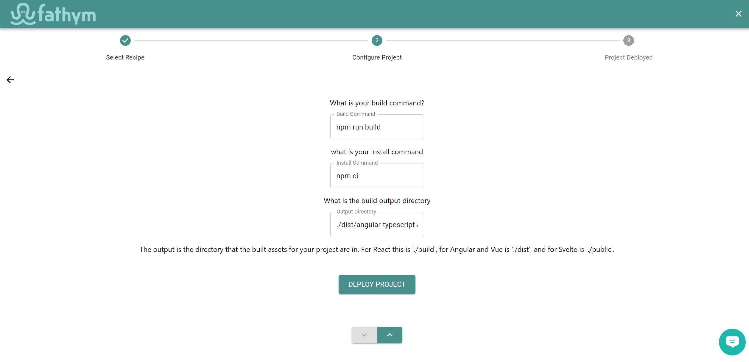 Create Wizard Custom Build Pipeline Angular