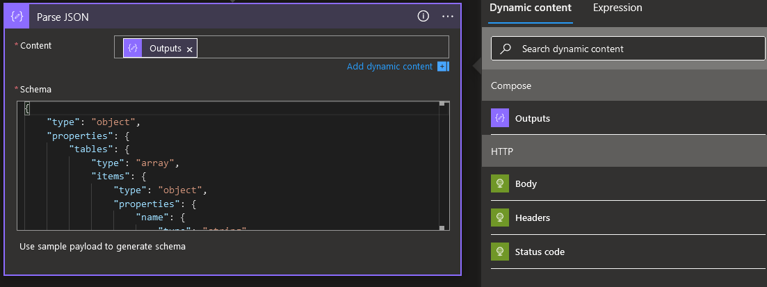 Parse JSON Settings