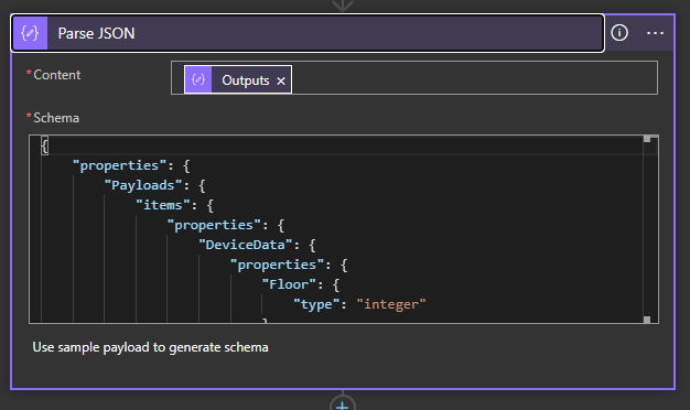 Parse JSON Settings