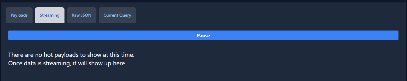 OpenBiotech Dashboard Streaming Data Default