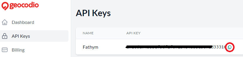 Geocodio API Keys