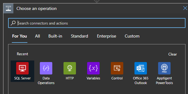 Search for SQL Server