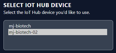 OpenBiotech IoT Device List