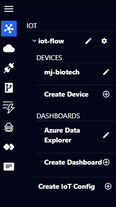 OpenBiotech IoT Sidebar Expanded