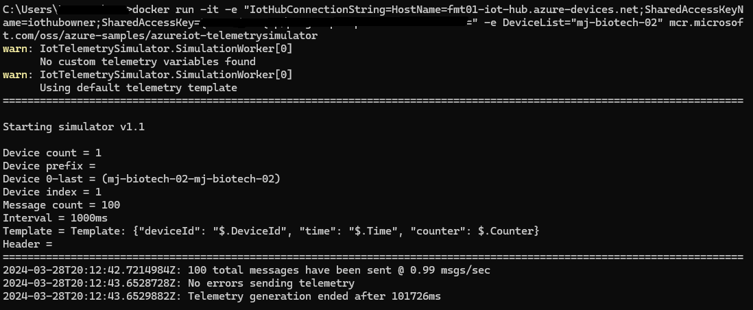 OpenBiotech IoT Device Simulator CMD