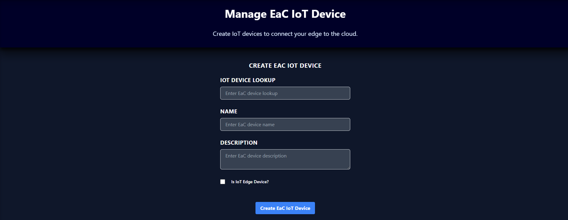 OpenBiotech Create IoT Device