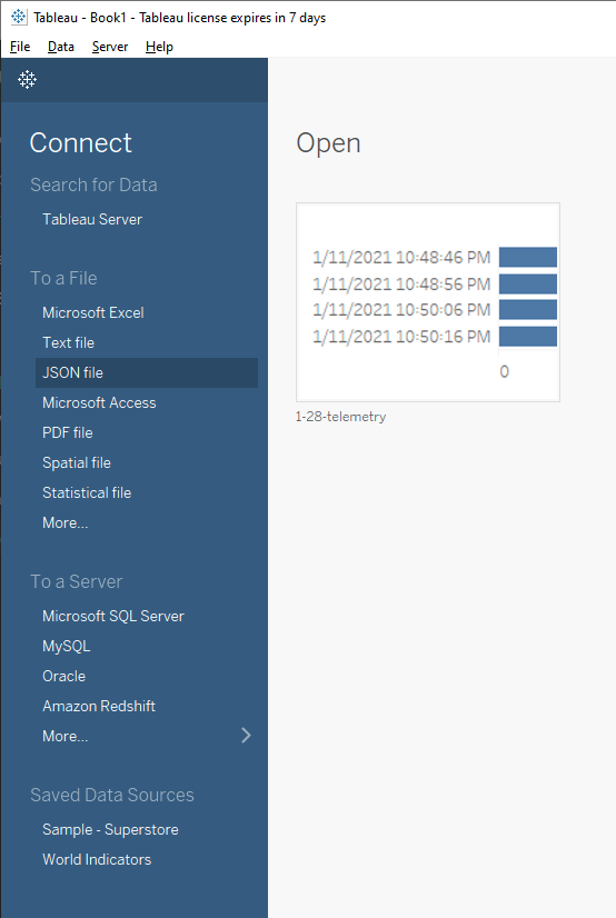 Tableau Data Sources